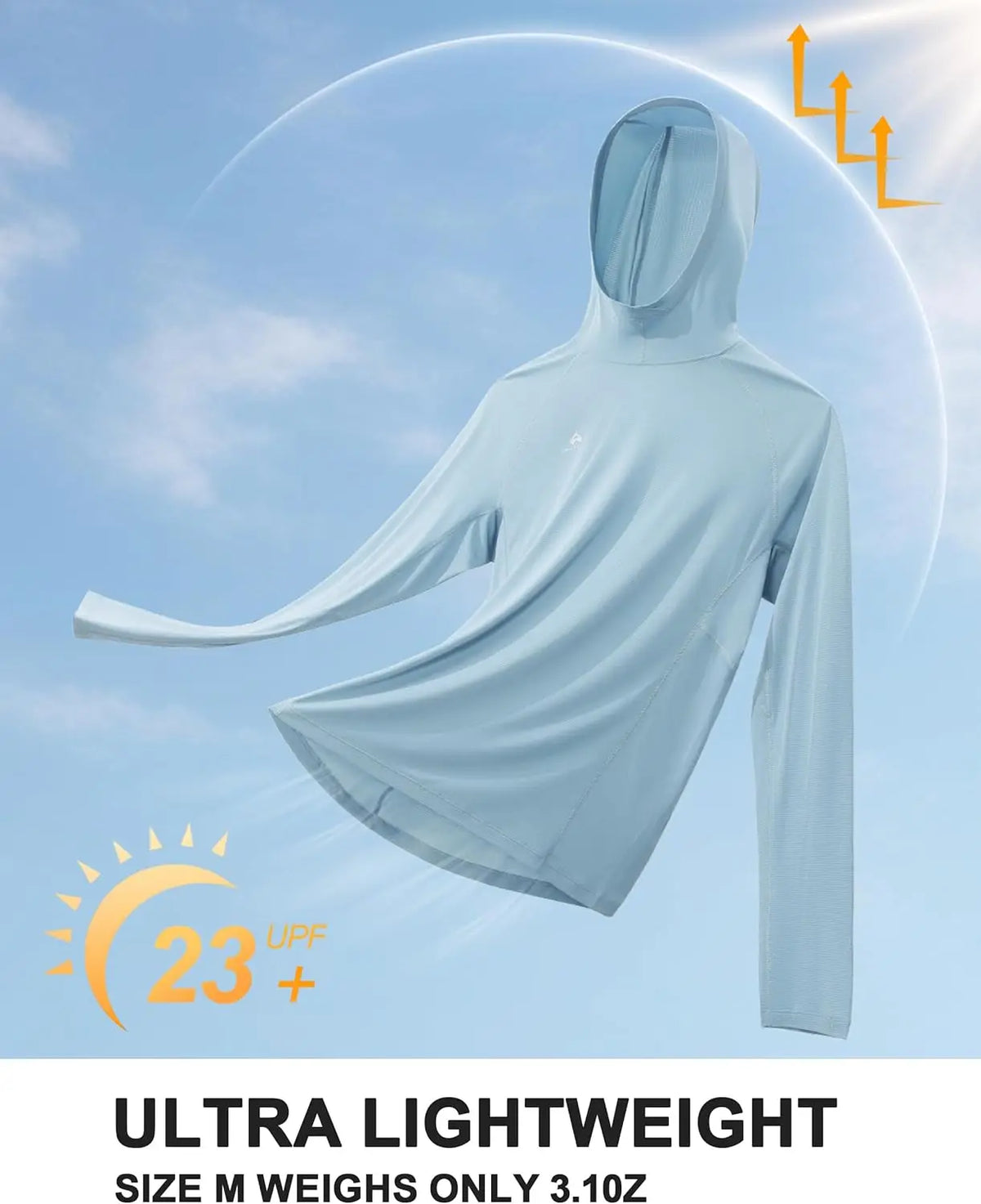 Pioneer Camp Men Lightweight Sun Protection Hoodie Quick Dry Hiking