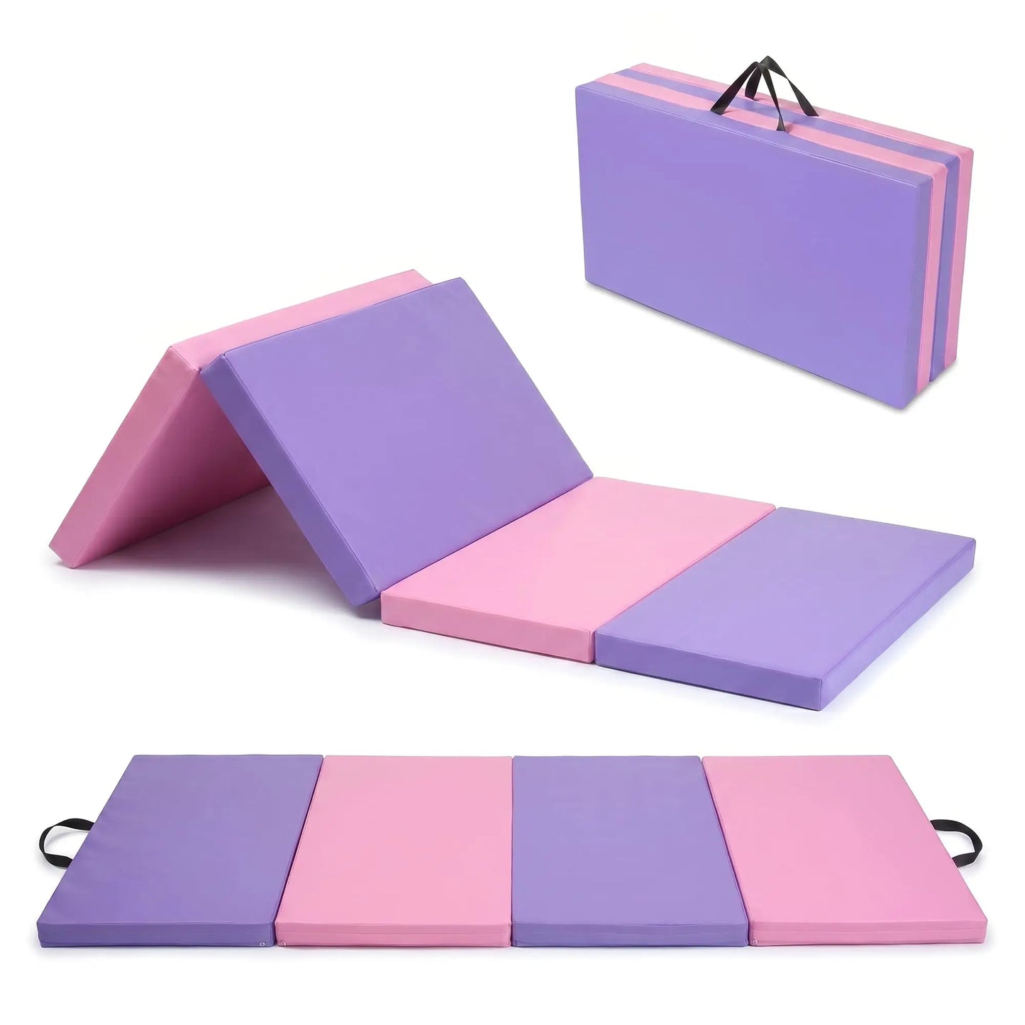 HiMISS Four Fold Gymnastics Mat For Home Gym Training