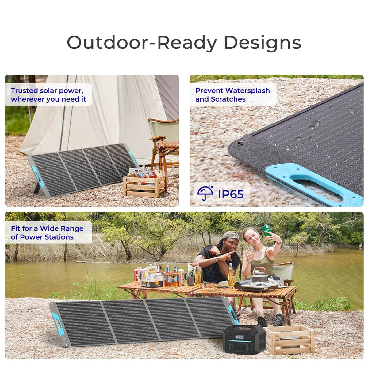 Renogy 200W Foldable Solar Panel Portable Waterproof Camping Power Backup