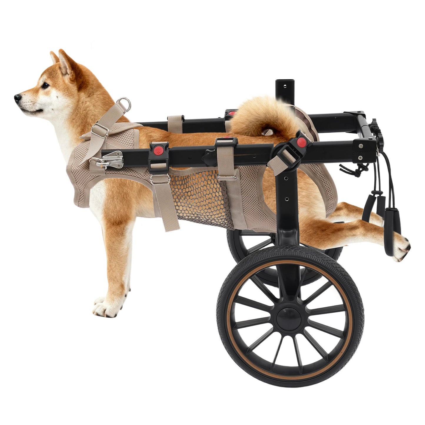 Bymaocar Adjustable Aluminum Dog Wheelchair Leg Support Rehabilitation Aid