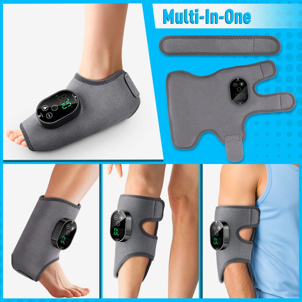 Hailicare Electric Foot Ankle Massager With Heating And Vibration Therapy