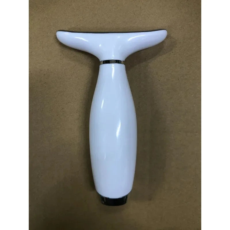 Portable 7 Colors LED Light Therapy Face And Neck Massager With Gentle Vibration