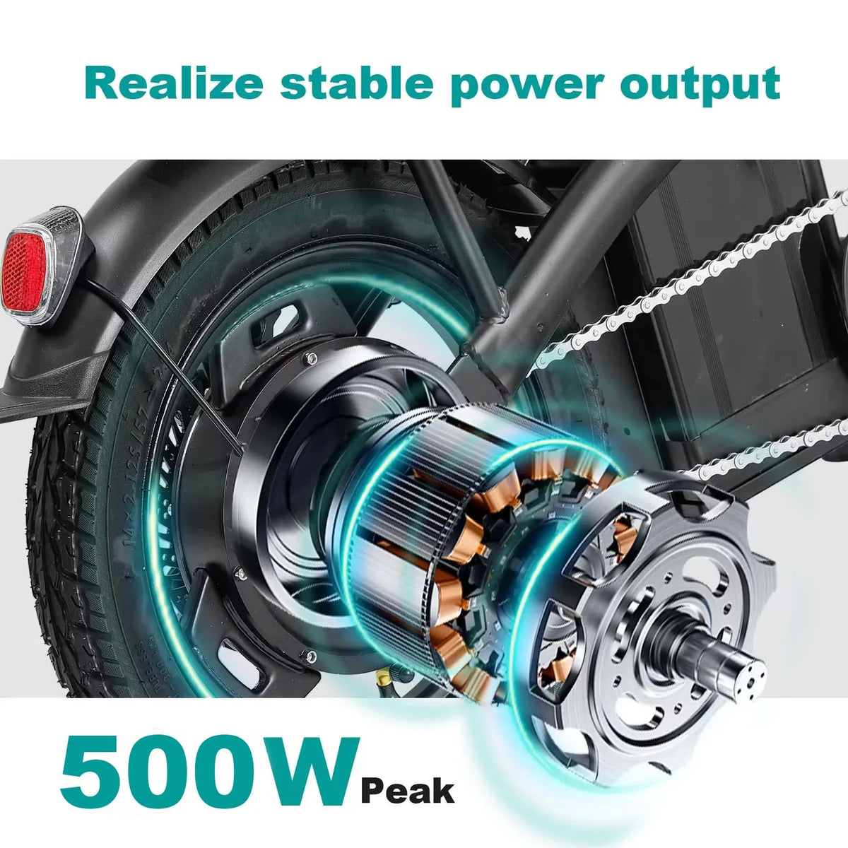 Terrosor Folding Electric Bicycle With 48V Motor And Range