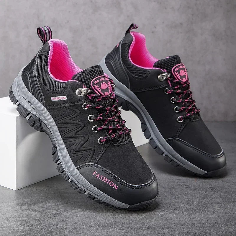 Dtqg Women Waterproof Non Slip Outdoor Hiking Shoes