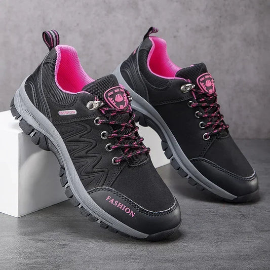 Dtqg Women Waterproof Non Slip Outdoor Hiking Shoes