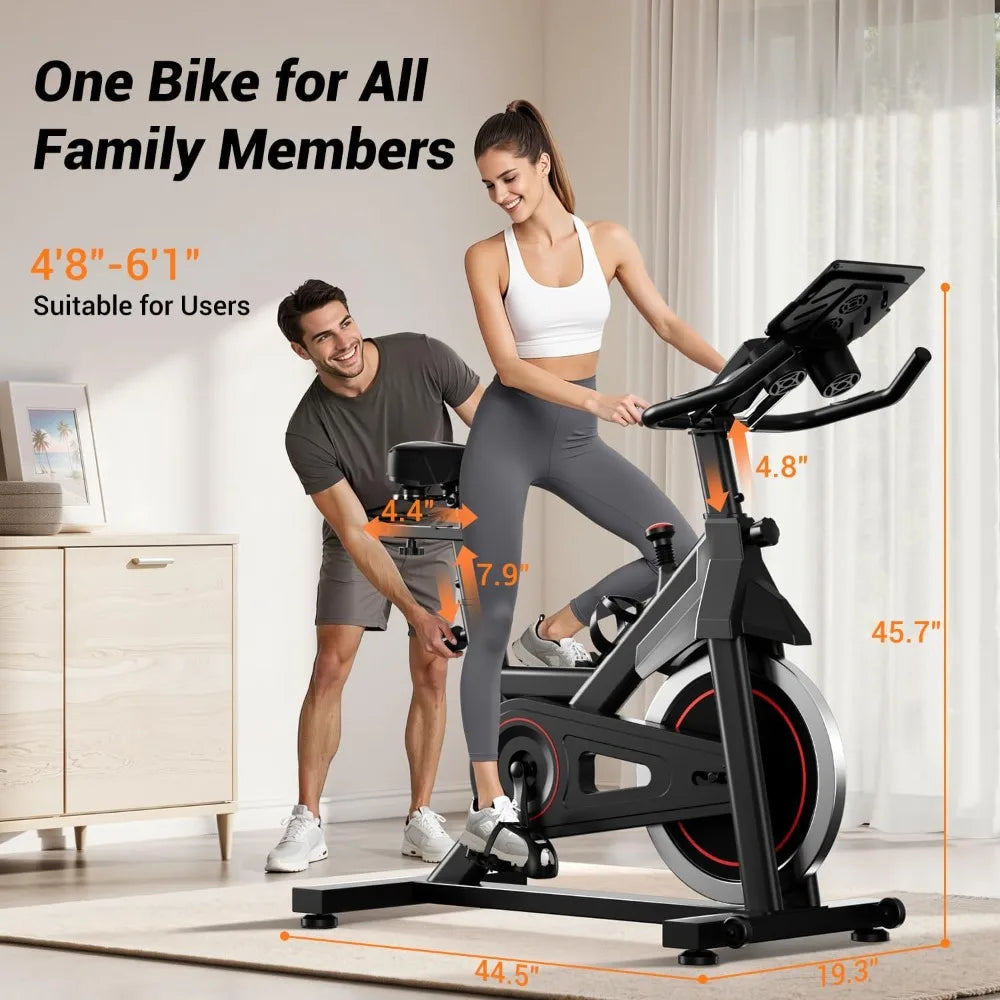 YTYIN Cursor Fitness Exercise Bike With Bluetooth App And Resistance