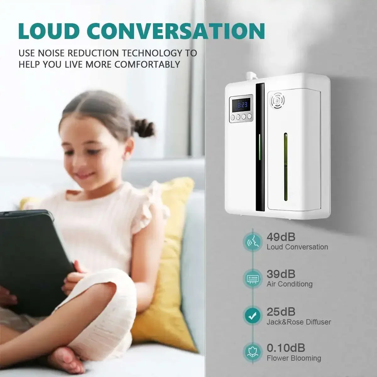 Le Parfum Fasina Wall Mount Aroma Diffuser Bluetooth Waterless