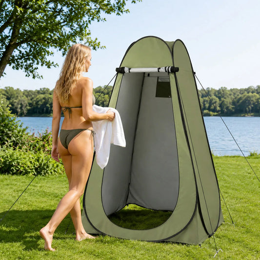 Instant Pop Up Portable Outdoor Privacy Shower Tent Waterproof Foldable
