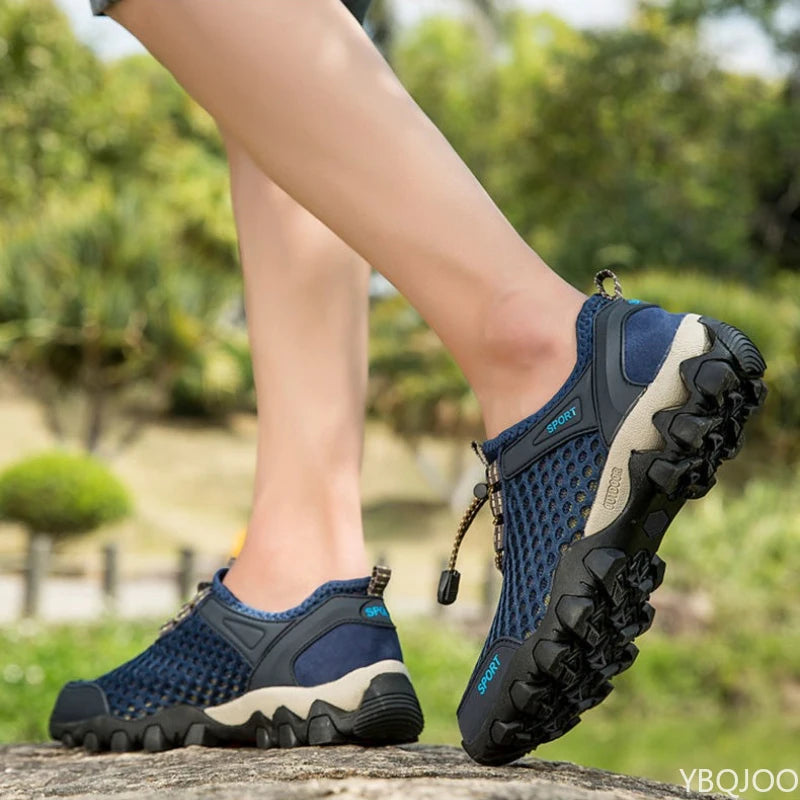 Summer Fashion Breathable Water Wading Men's Shoes Sports and Leisure Running Trend Flat Bottomed Mountaineering Sports Shoes
