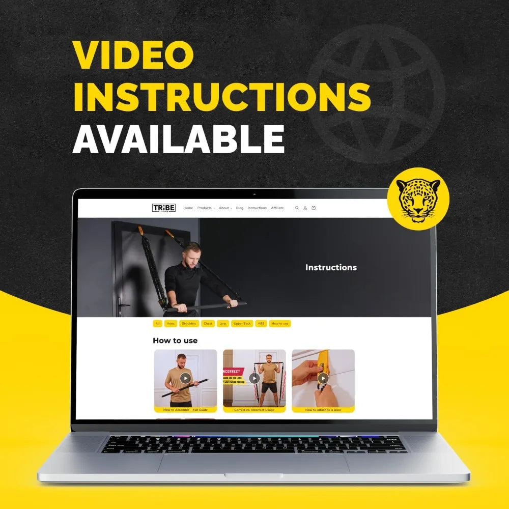 YTYIN Tube Resistance Bands Set for Home Workouts Premium