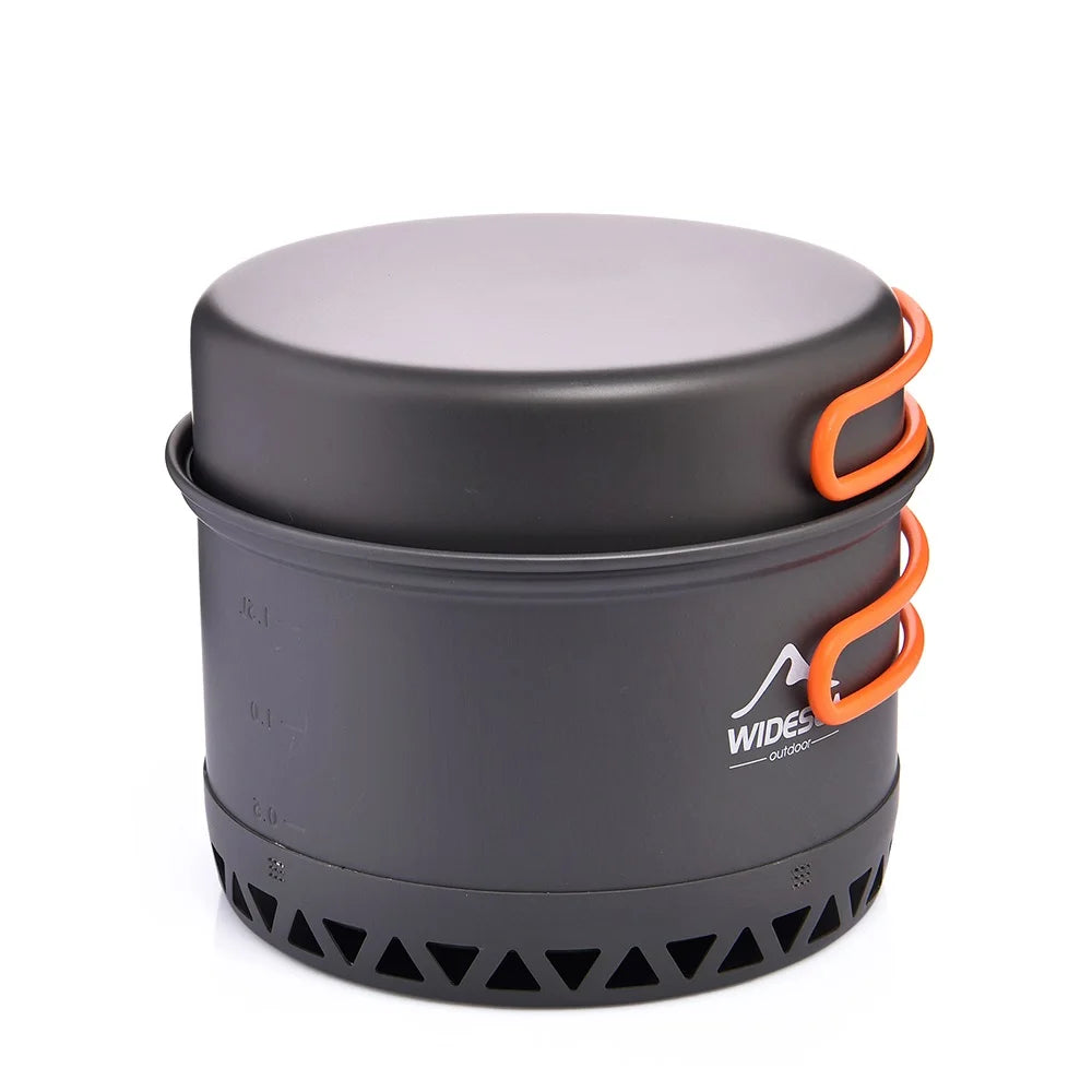 Widesea Outdoor Camping Cookware Set With Pots And Kettle
