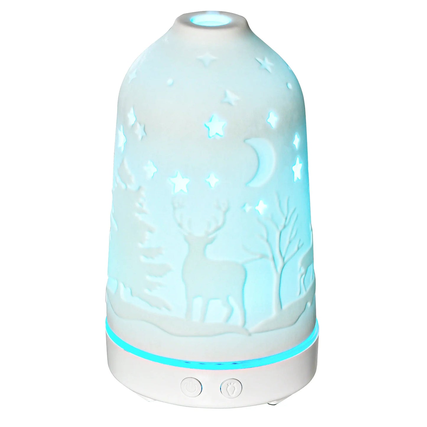 Ultrasonic Aromatherapy Diffuser Humidifier With Waterless Auto Off LED Lights