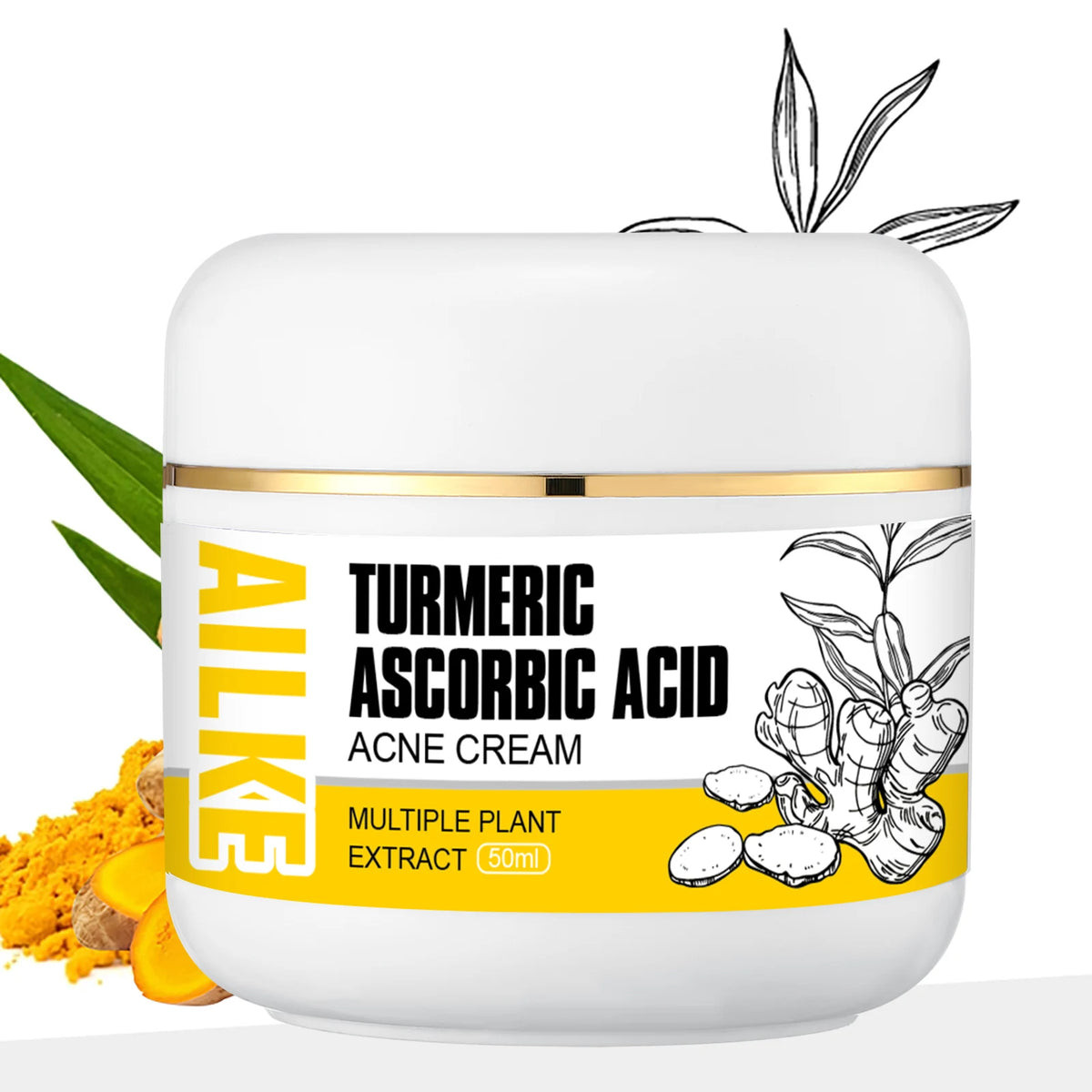AILKE Turmeric Skin Care Cleanser Whitening Acne Dark Spots