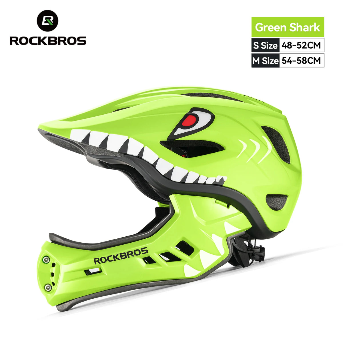 Rockbros Child Detachable Full Face Impact Resistant Cycling Helmet
