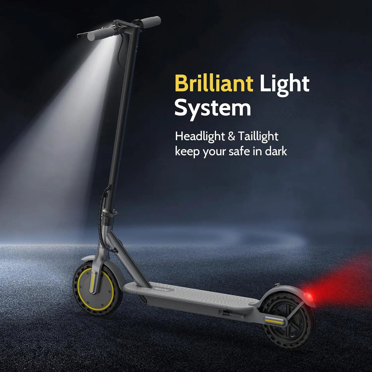 NAVIC T5 Electric Scooter 350W 19 MPH App Smart Control