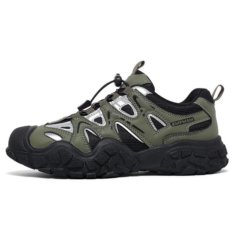 Outdoor hiking shoes for men, all-terrain cross-country running shoes, non-slip, wear-resistant, lightweight sports shoes