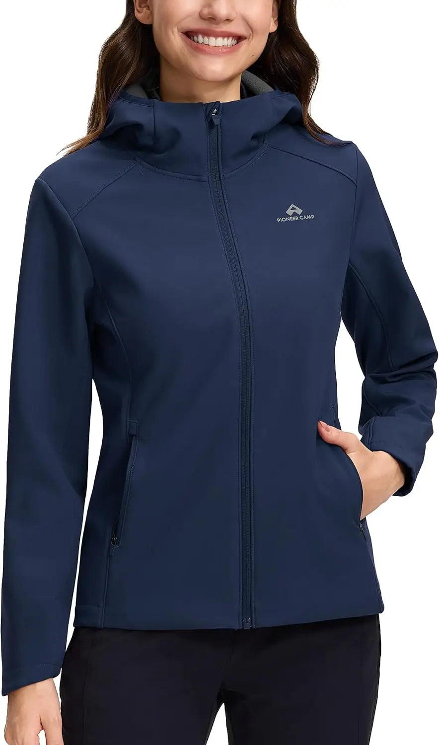 Pioneer Camp Women Softshell Jacket Fleece Lined Waterproof Windbreaker Hiking