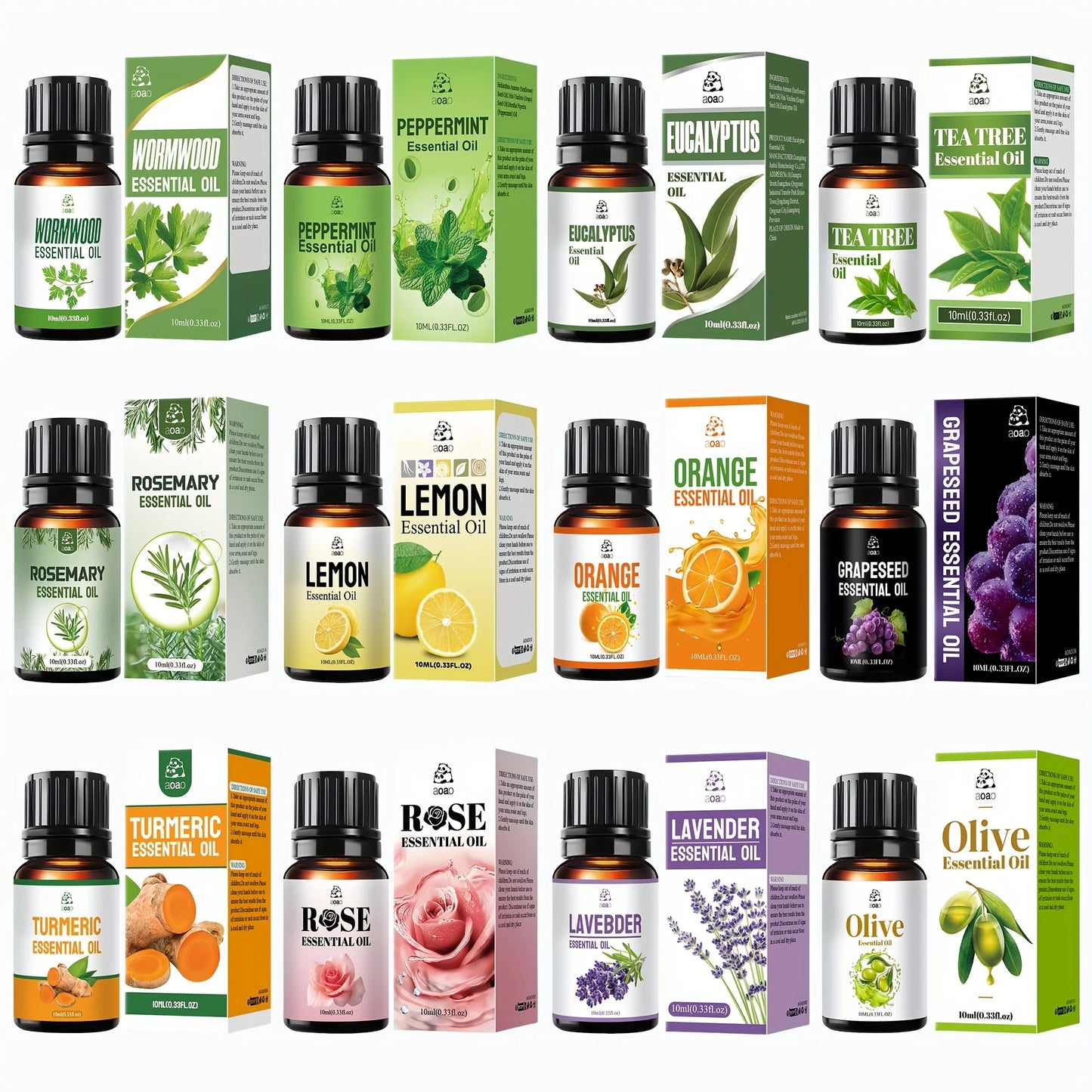 Aoao Skin Care Blend Essential Oil Set Facial Massage