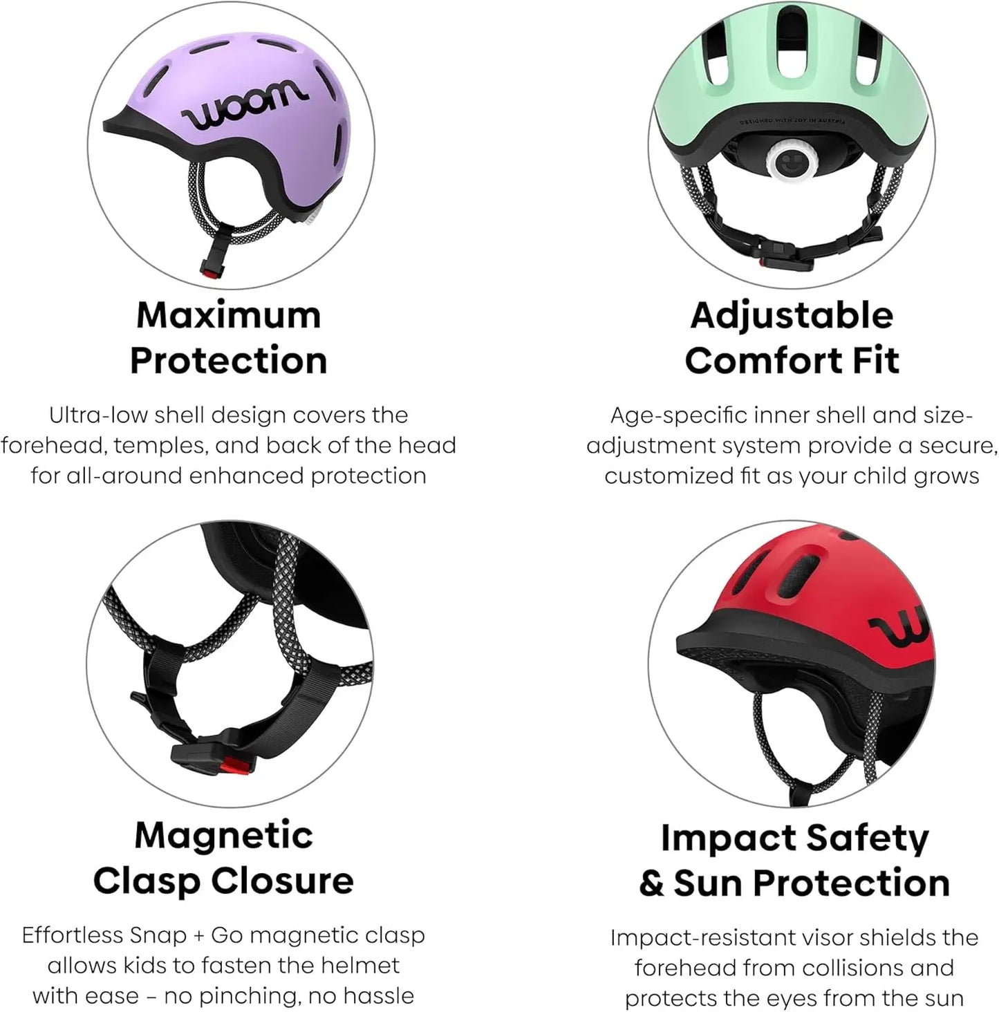 YTYIN Kids Adjustable Pinch-Free Bicycle Helmet