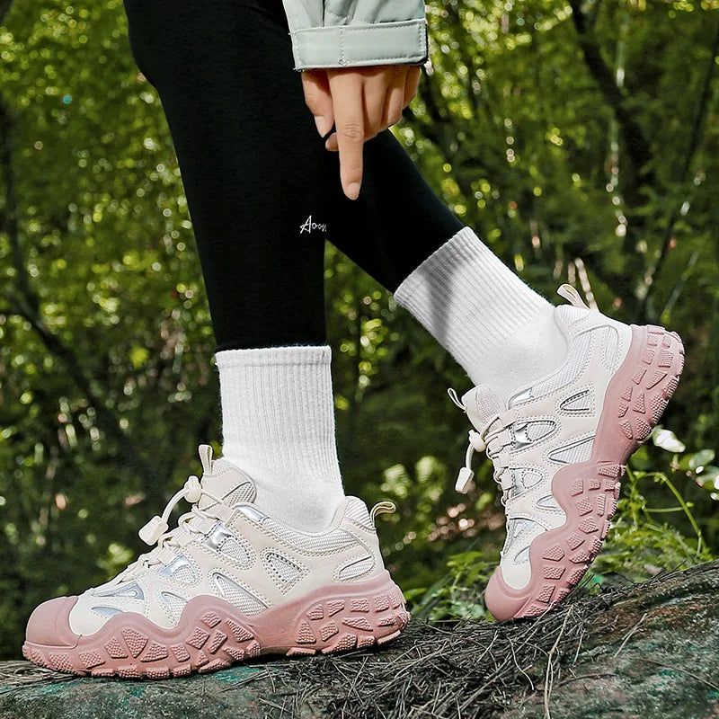 Outdoor hiking shoes for men, all-terrain cross-country running shoes, non-slip, wear-resistant, lightweight sports shoes