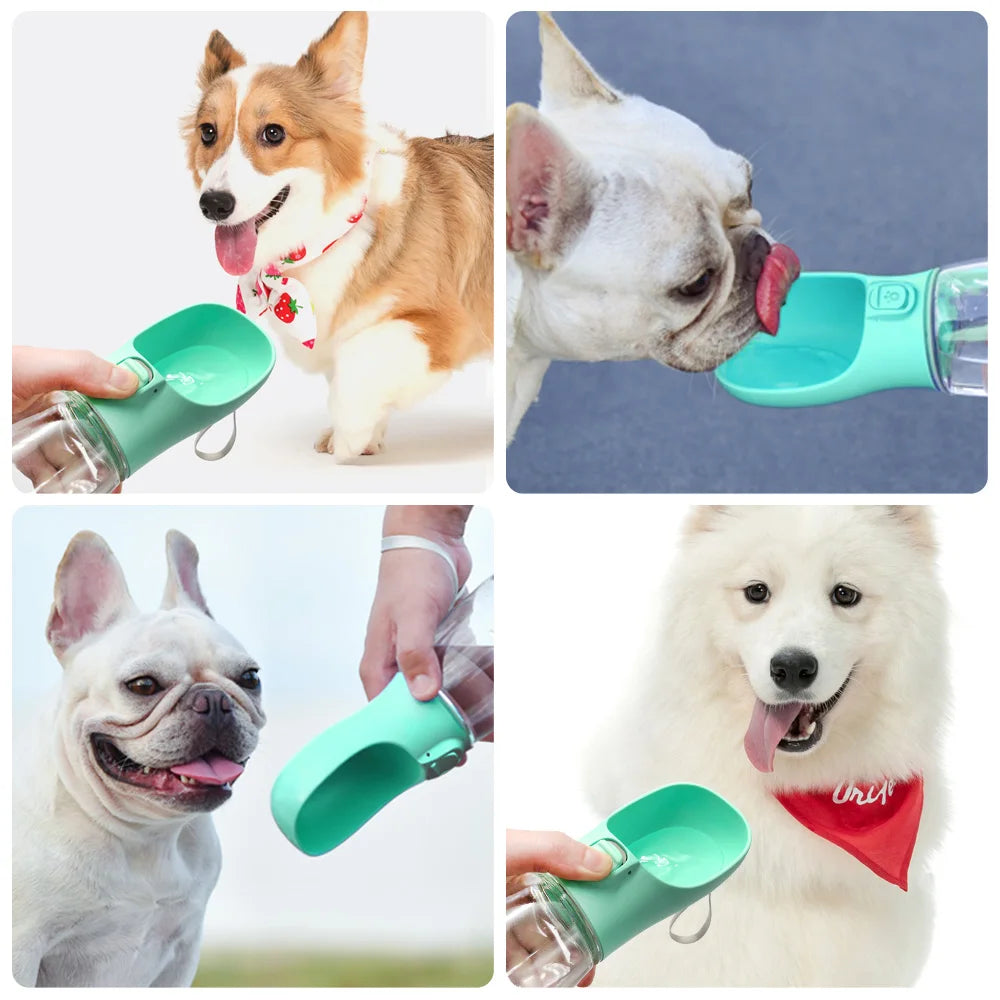 Holapet Portable Leakproof Dog Water Bottle With Bowl