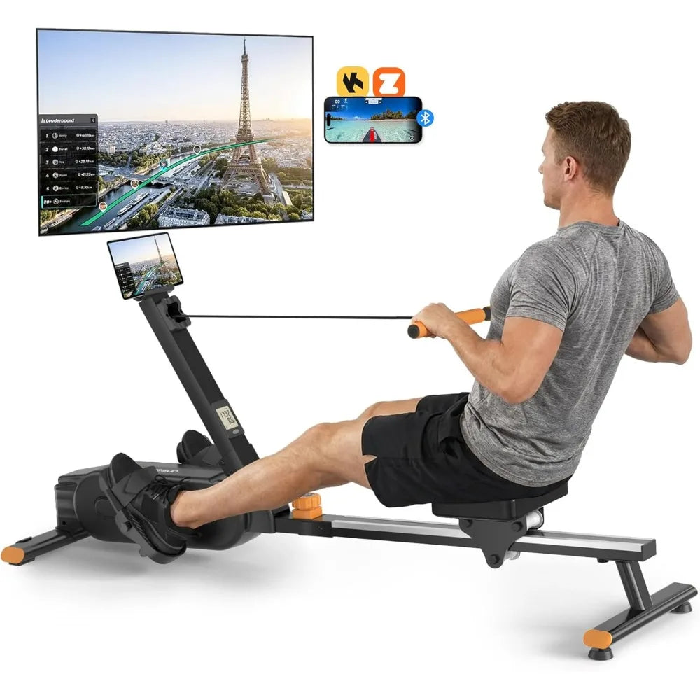YTYIN Magnetic Rowing Machine Foldable 350 Lb Capacity Home Use