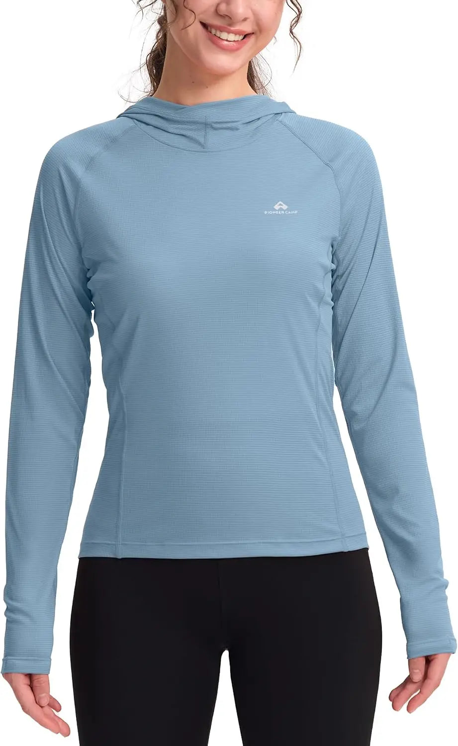 Pioneer Camp Womens Ultralight Sun Hoodie Breathable Quick Dry Tops