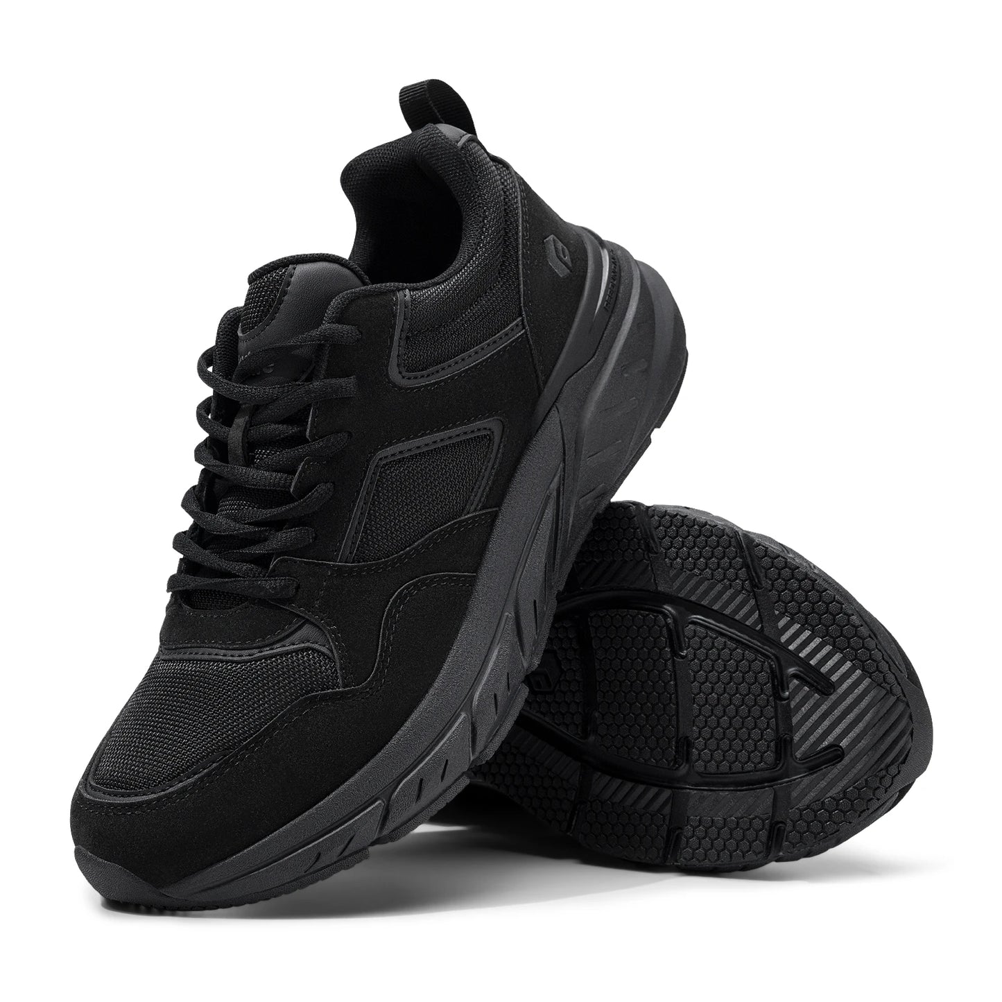 FitVille Newest Walking Shoes for Men Wide Width Sneakers with Arch Support for Flat Feet Heel Pain Relief Plantar Fasciitis