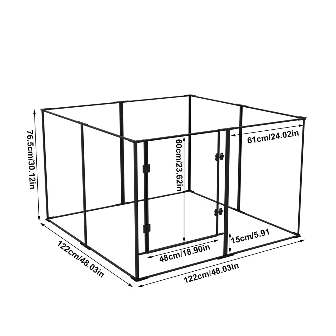 Bingopaw 8 Panel Acrylic Pet Exercise Playpen