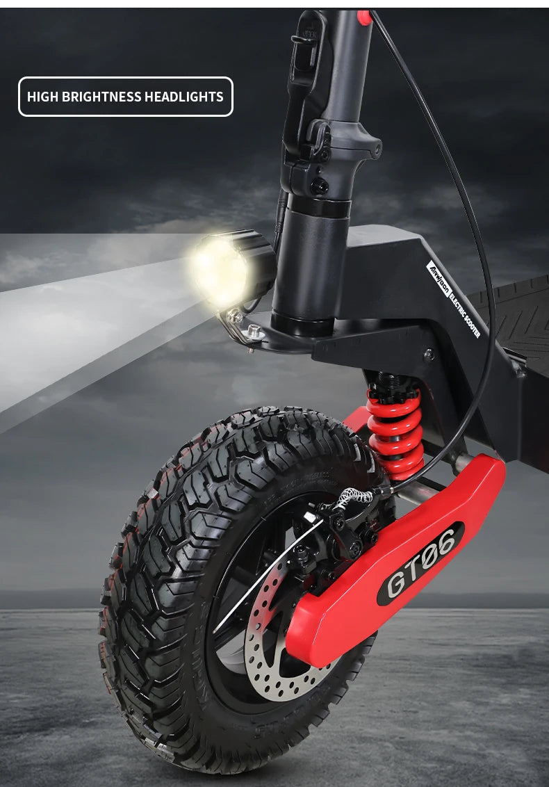 Arwibon 1200W Electric Scooter Foldable 48V Battery