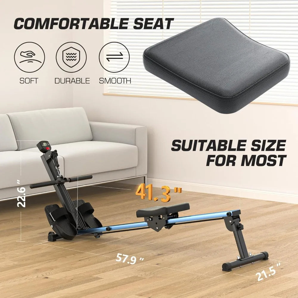 YTYIN Compact Magnetic Rowing Machine for Home Use