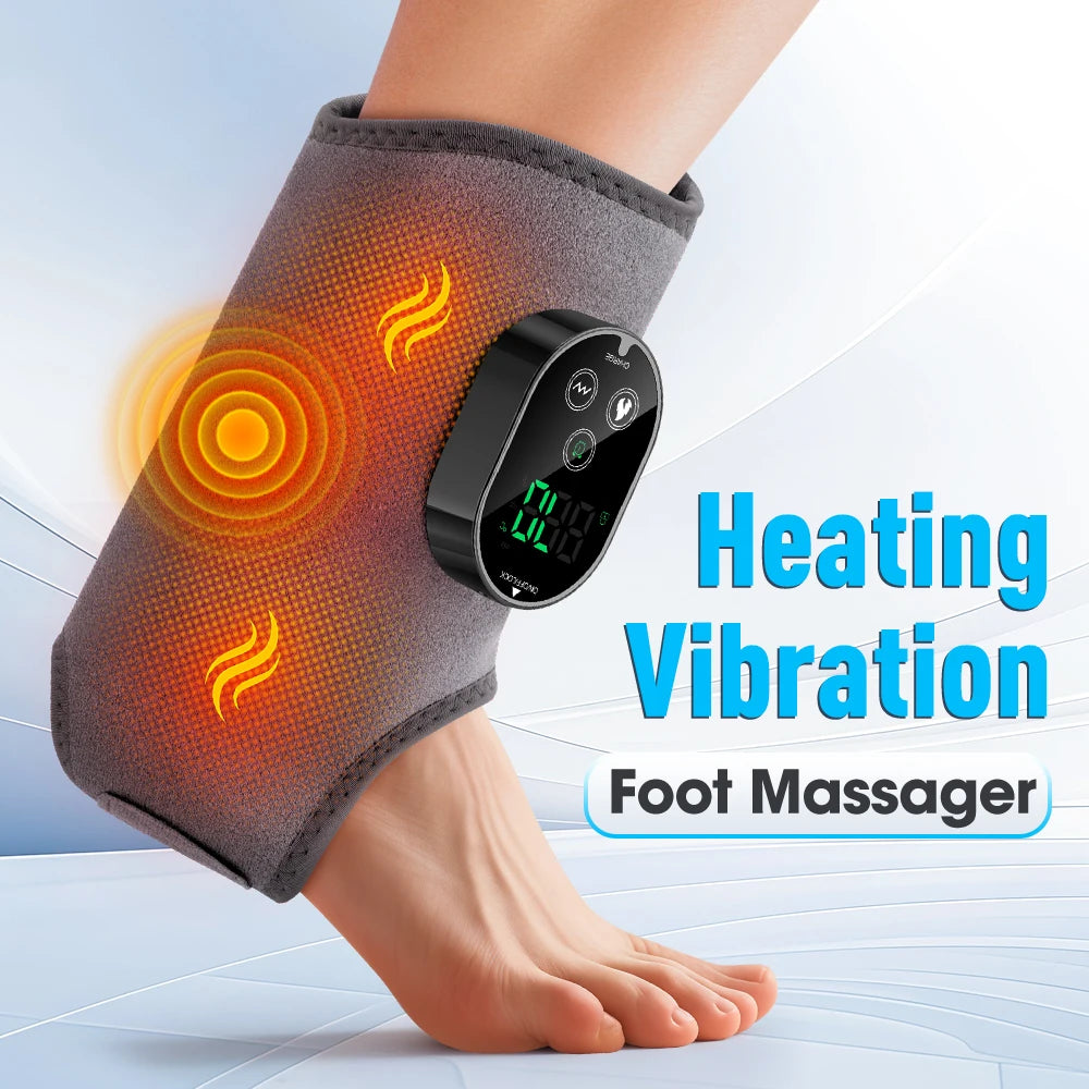 Hailicare Electric Foot Ankle Massager With Heating And Vibration Therapy
