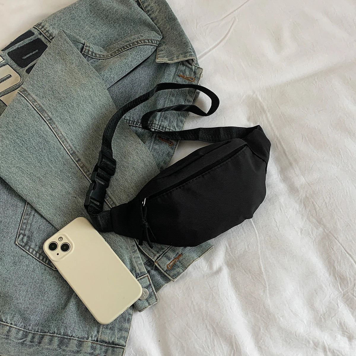 Aerocandy Unisex Nylon Fanny Pack Waist Sling Bag