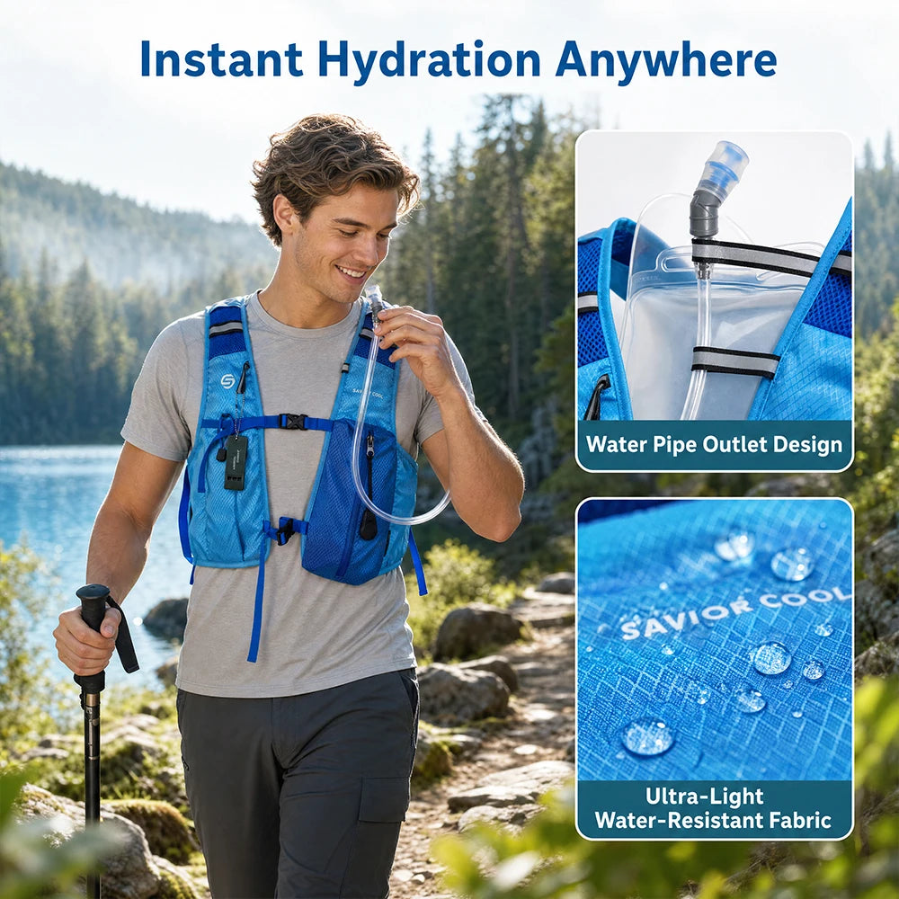 Tactical Cooling Vest Refrigeration With Water Bladder For Heat Relief