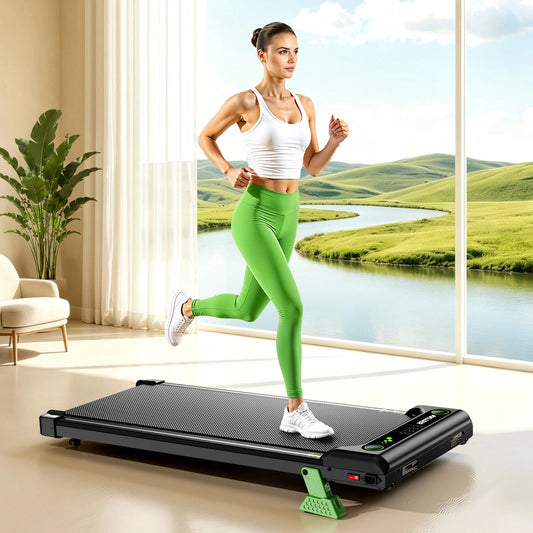 Akluer Walking Pad Under Desk Treadmill With Incline 2.5HP 300Lbs