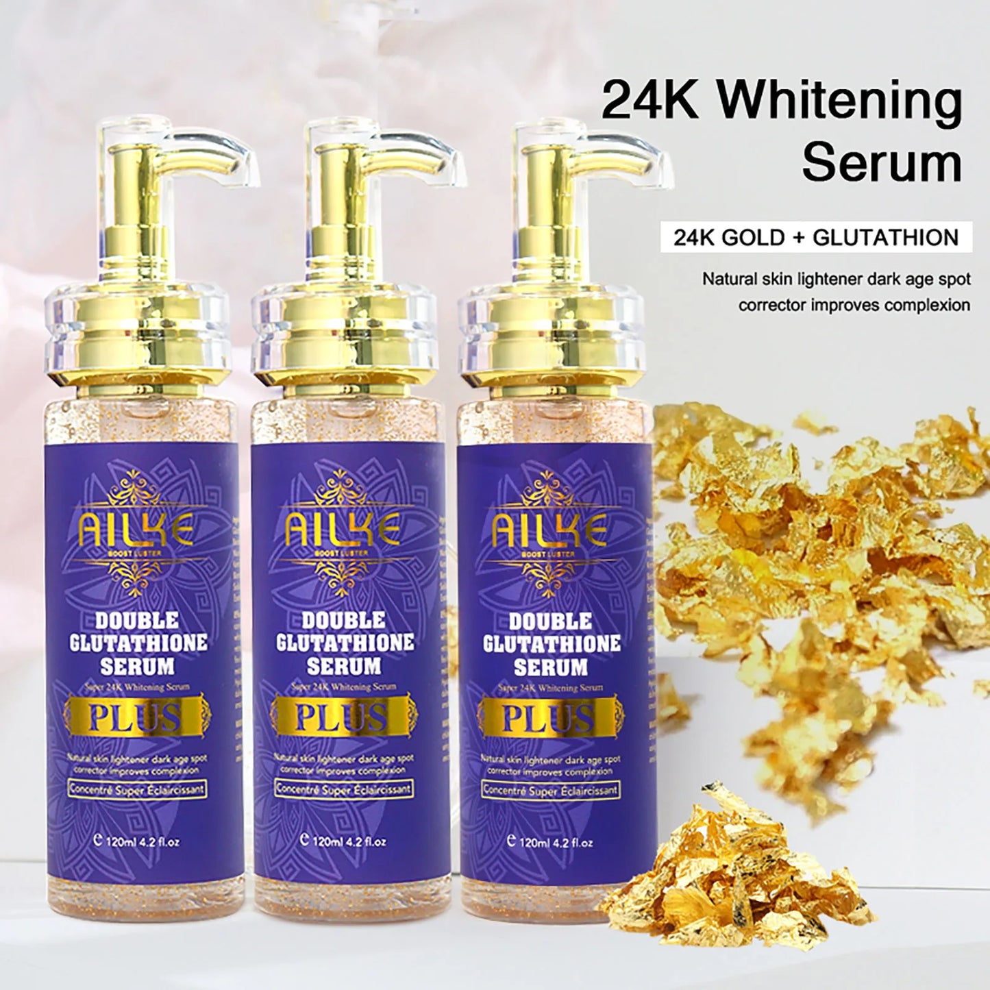 AILKE Glutathione Plus Whitening Skin Care Set For Even Tone