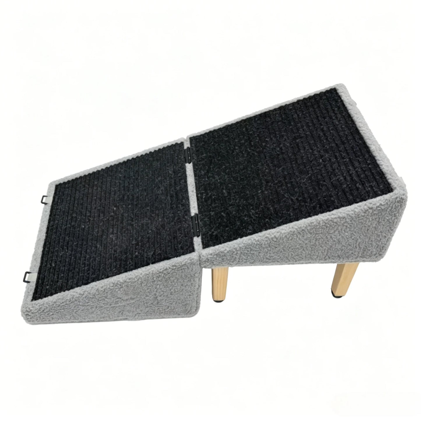 Wooden Foldable Pet Stairs For Dogs And Cats Living Room