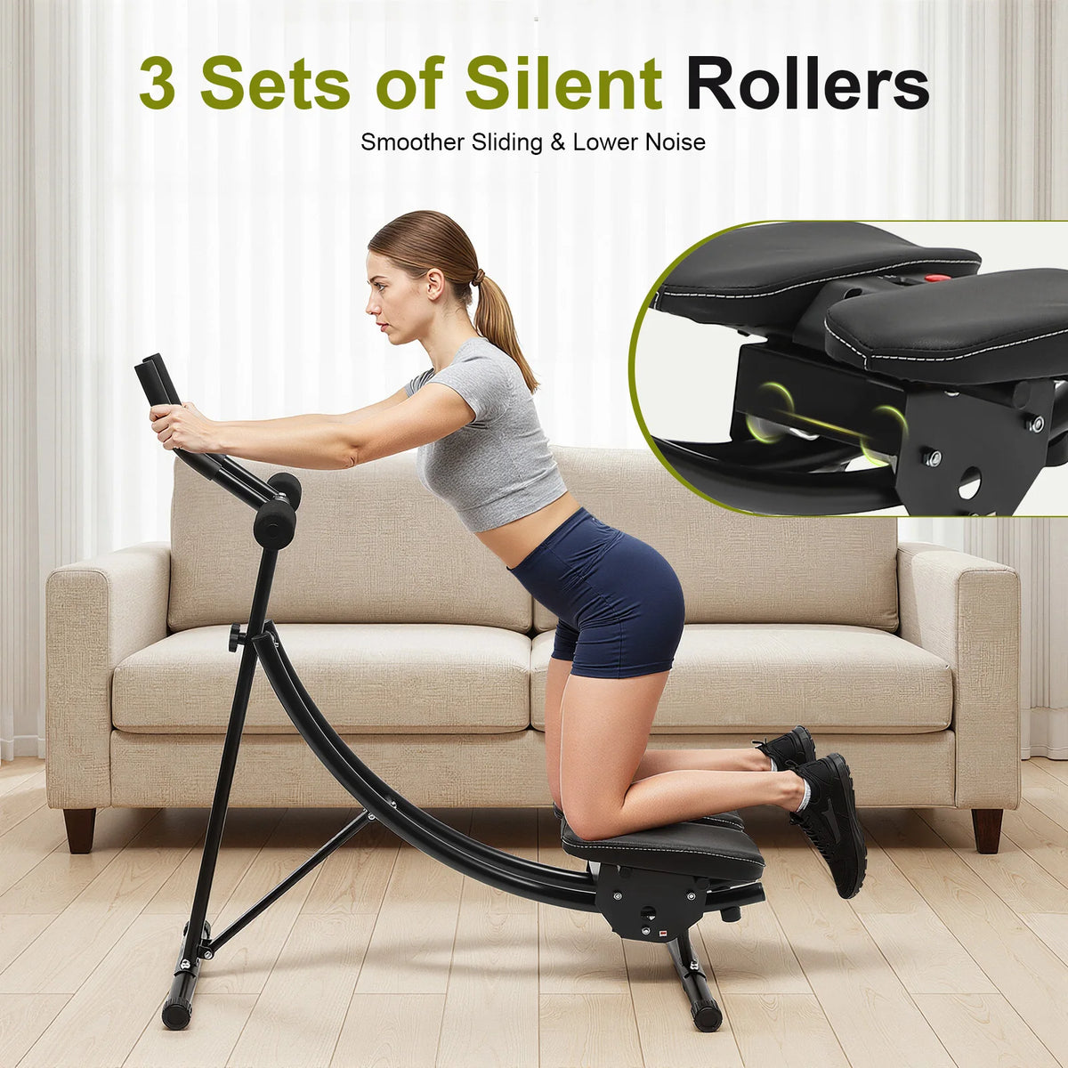 Home Gym Abdominal Cruncher Machine For Core Strength Training