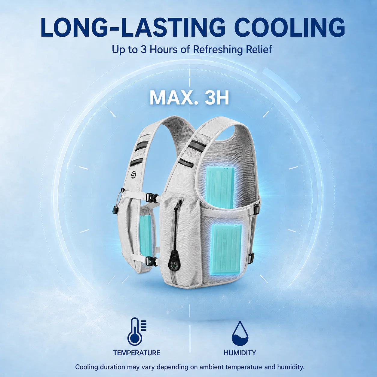 Tactical Cooling Vest Refrigeration With Water Bladder For Heat Relief