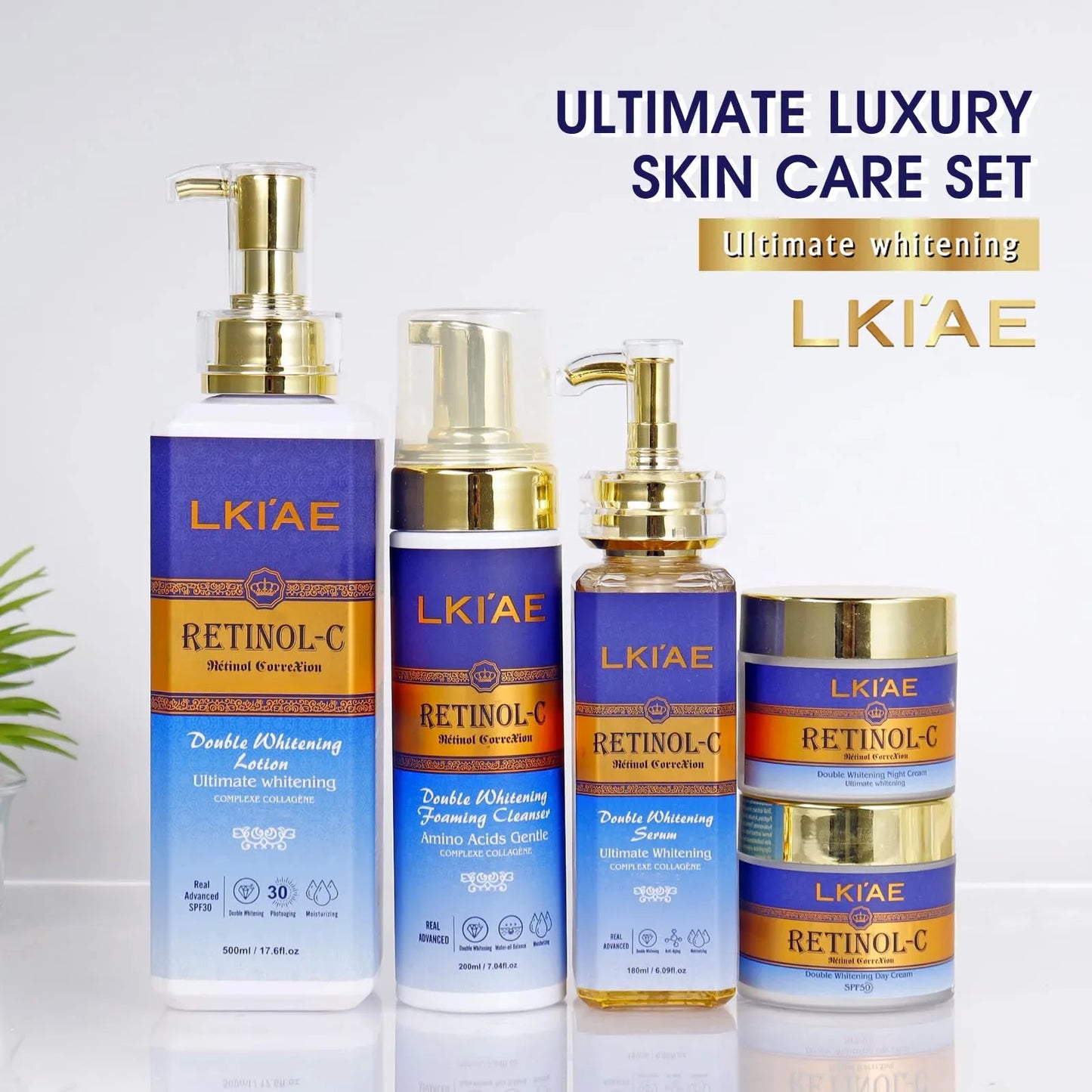 AILKE Retinol Whitening Skin Care Set With Collagen And Snail Extract