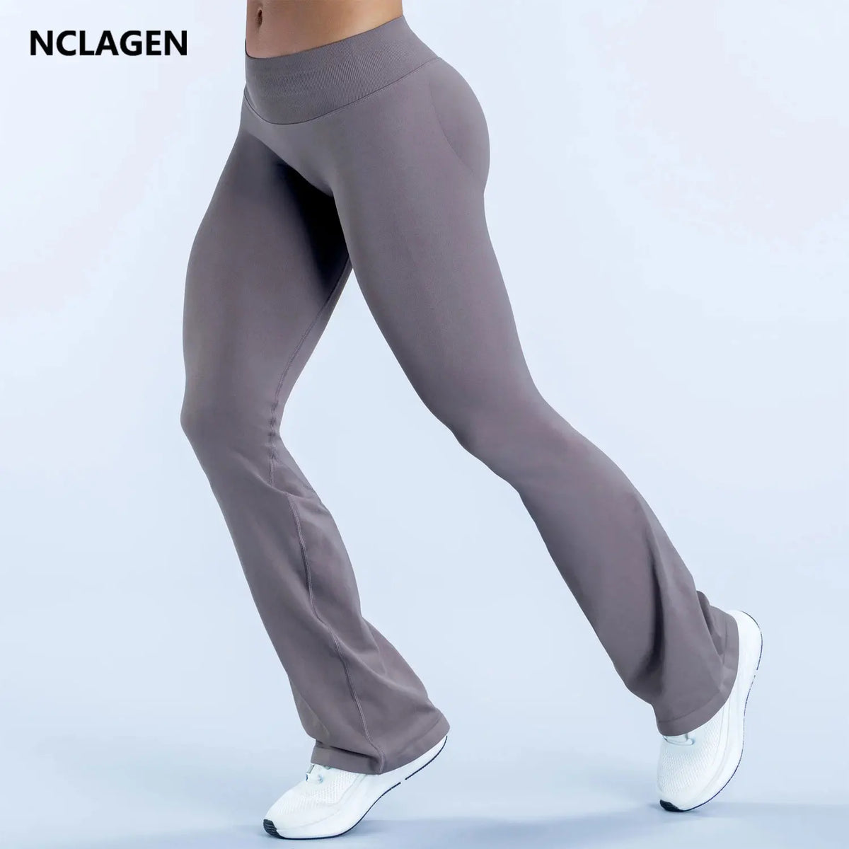 NCLAGEN Impact Flares Seamless Yoga Leggings For Women Scrunch Booty