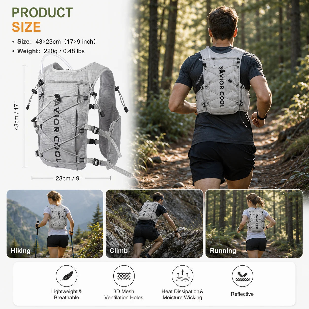 Tactical Cooling Vest Refrigeration With Water Bladder For Heat Relief