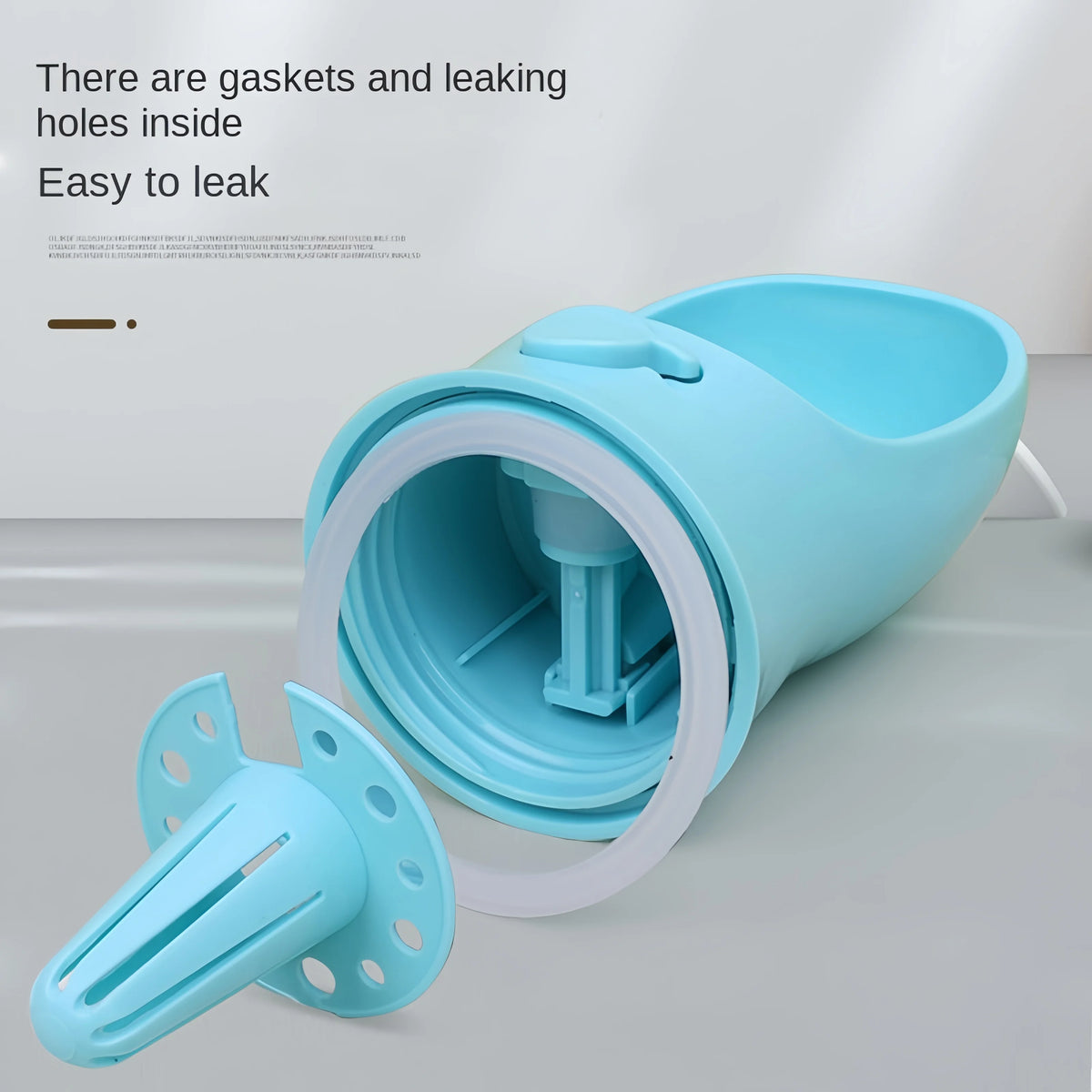 Portable Plastic Dog Cat Water Bottle With Storage Bowl