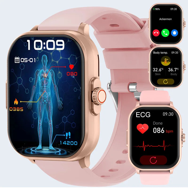 Smart Health Watch ECG PPG Blood Lipid Uric Acid Bluetooth