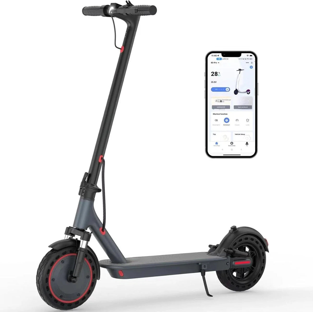 AOVOPRO Tmax Electric Scooter 500W 22 MPH Smart App