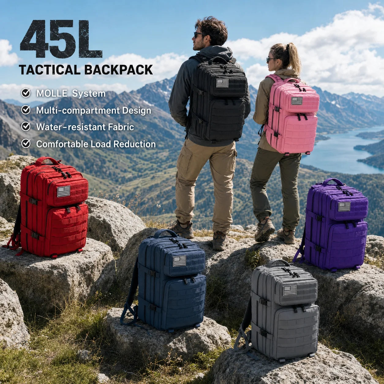 Refire Gear Durable Tactical Travel Backpack For Hiking