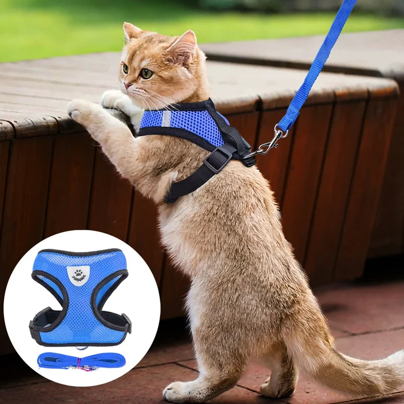 Adjustable Reflective Dog Harness With Leash
