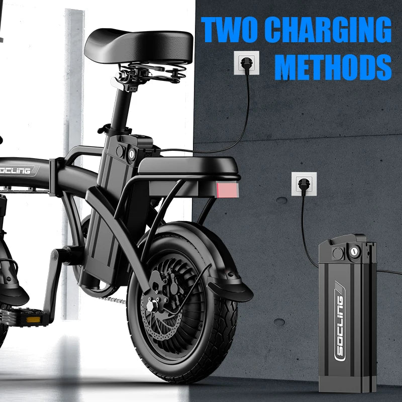 Foldable Commuter Ebike 500W Motor Removable Battery For Adults