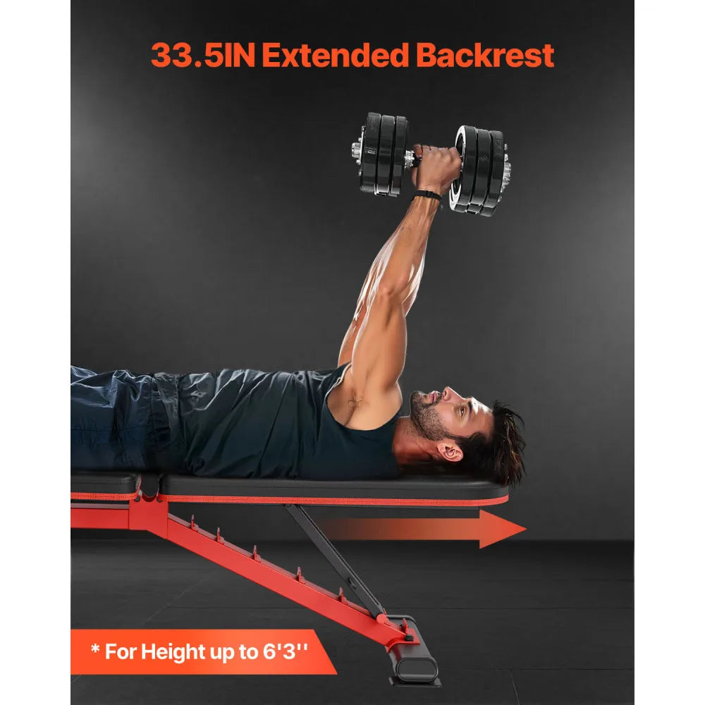 Adjustable Foldable Weight Bench Sit Up Bench For Home Gym
