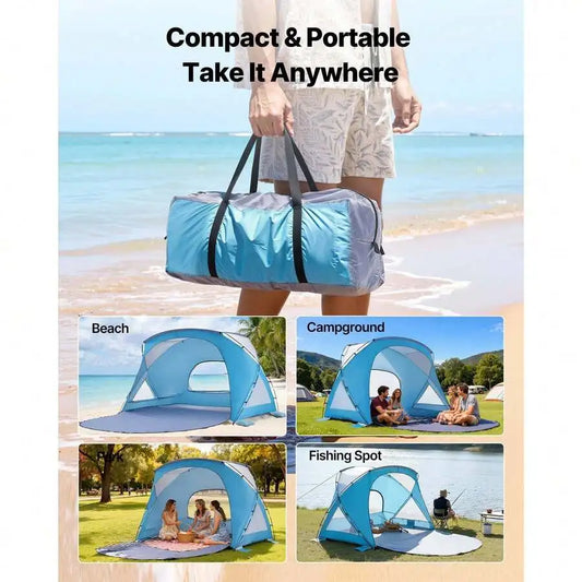 Beach Tent Sun Shelter With UPF 50 Protection